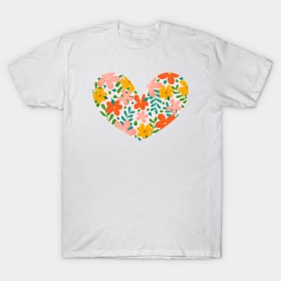 Floral heart T-Shirt